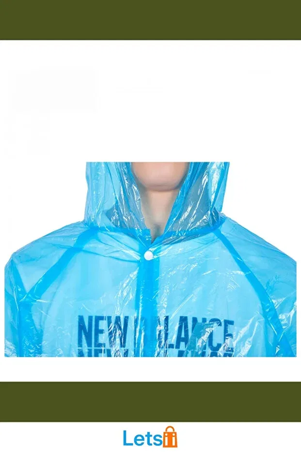Детский дождевик с длинным рукавом Hooded nylon pocket raincoat waterproof, durable, unisex Letsii, Multicolor — фото 3
