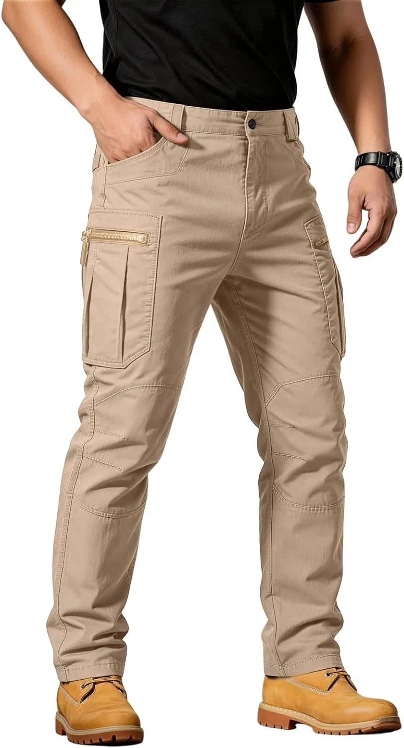 Мужские карго-брюки свободного кроя, Ripstop, Модель Cargo Tactical, хаки