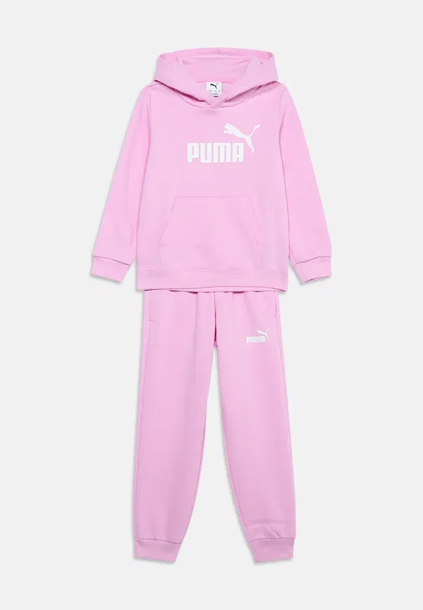 Костюм из футера с принтом Puma, сиреневый