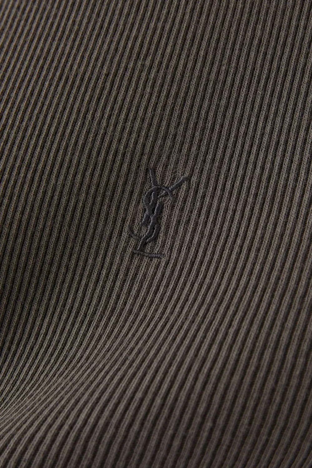Топ без рукавов Cassandre SAINT LAURENT, антрацитовый — фото 4