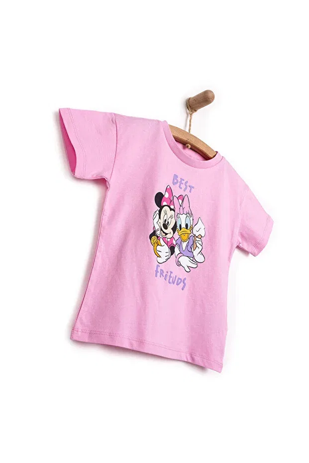 Детская футболка для девочек с принтом Minnie Mouse Disney, Light Pink — фото 3