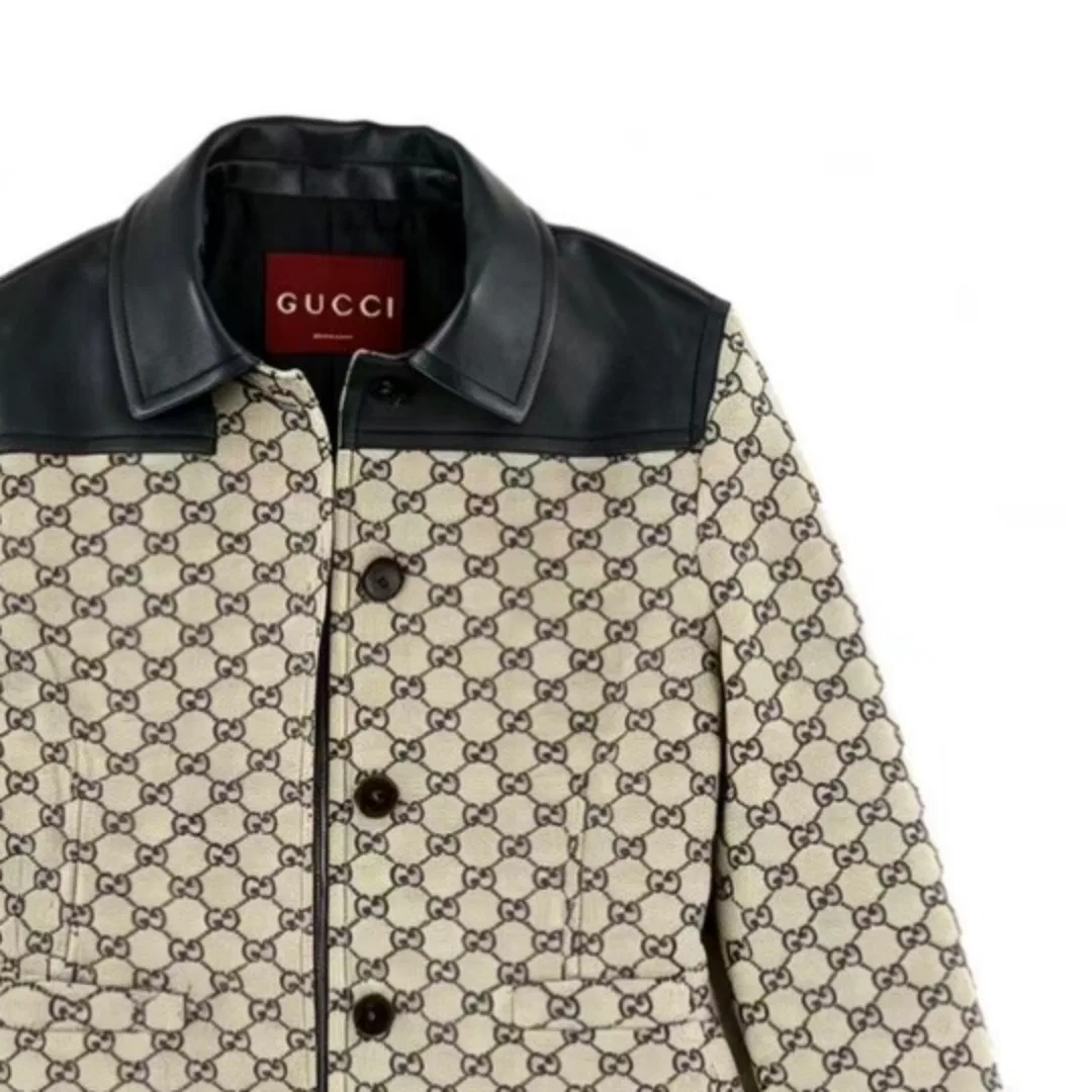 Женское пальто с лацканами Beige GUCCI, Бежевый — фото 4