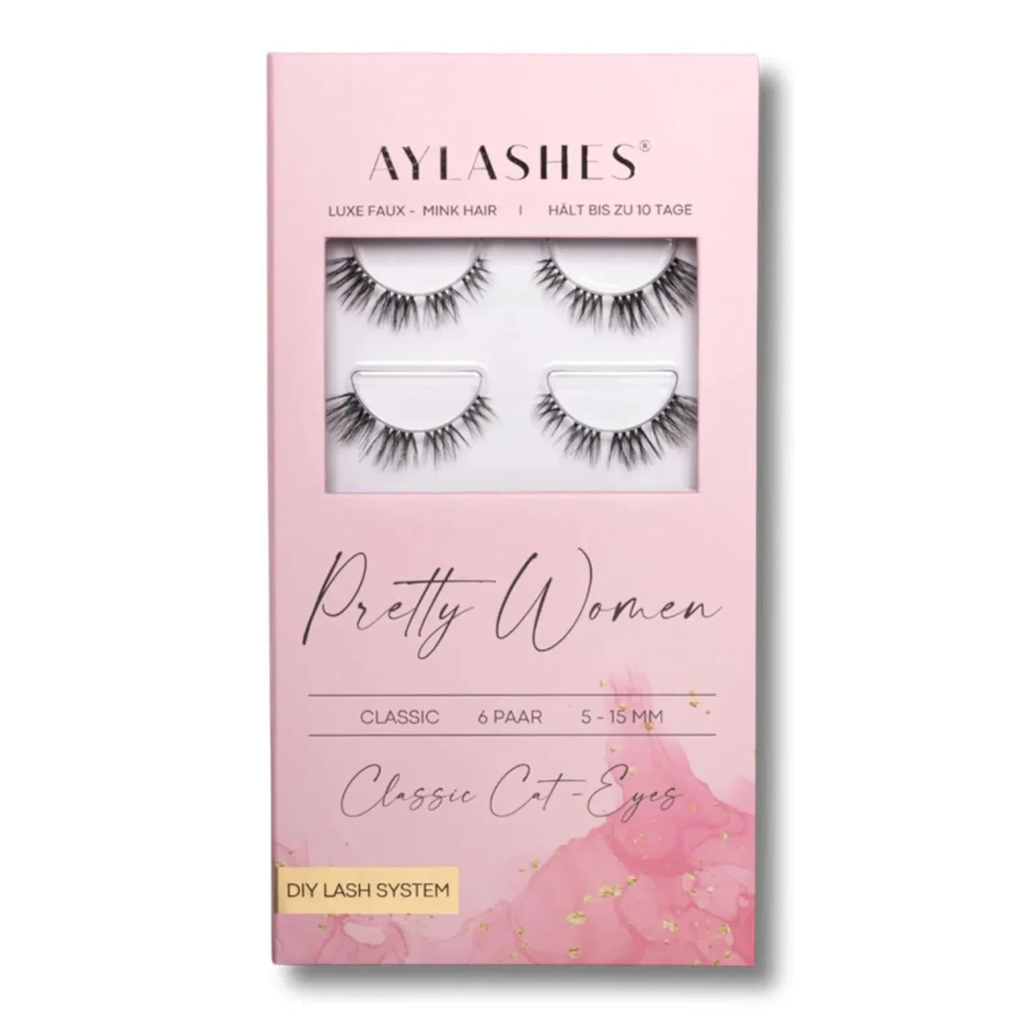 DIY Eyelash Extensions Maxi Box Pretty Women Aylashes, 5 пар, 6 штук, PRETTY WOMEN