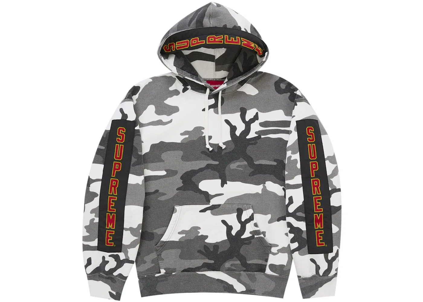 Мужской худи с принтом Woven Patches Supreme, Snow Camo