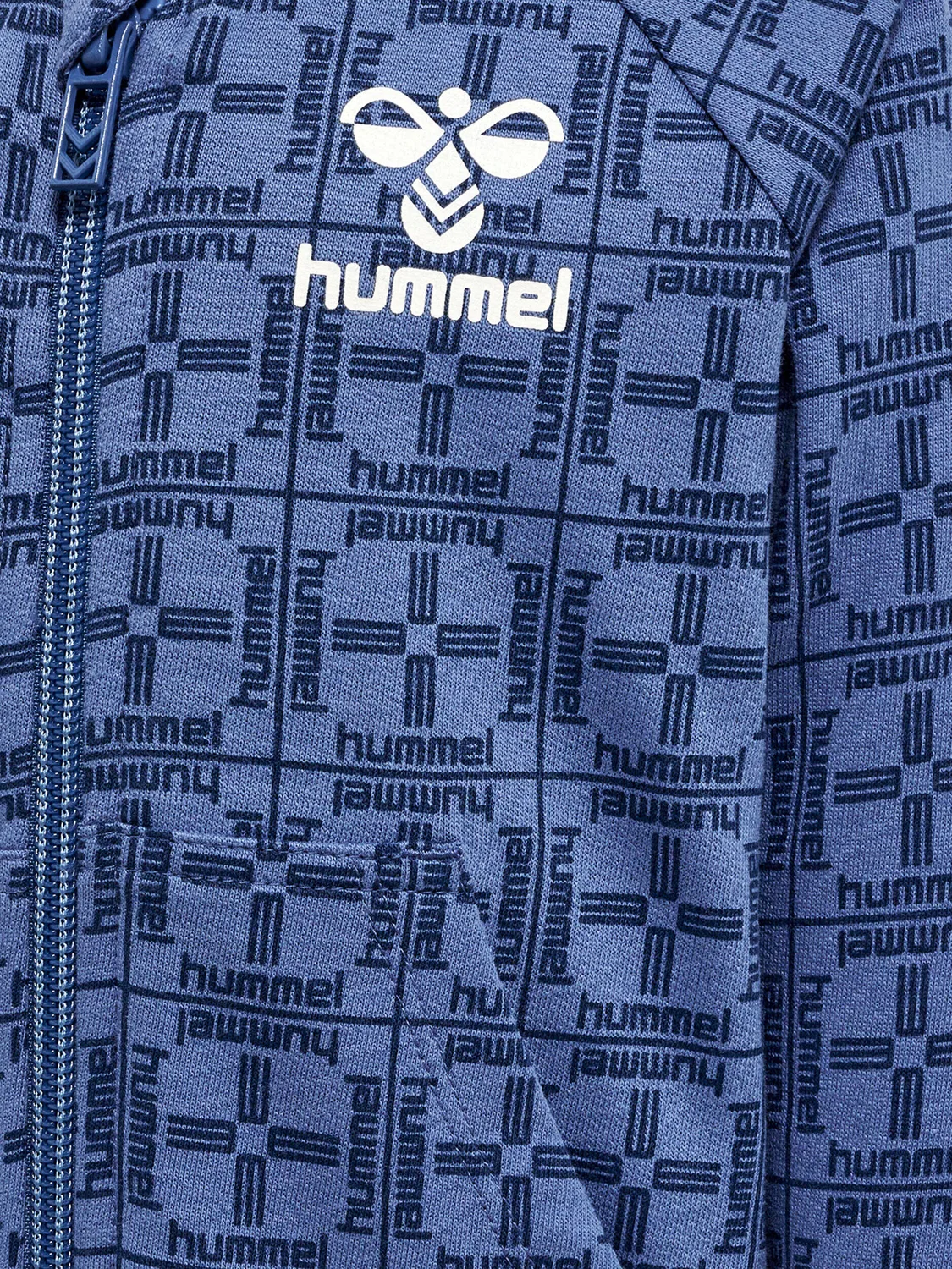 Детская куртка с молнией Hmltommy Hummel, Blau Dunkelblau Berlinerblau — фото 3
