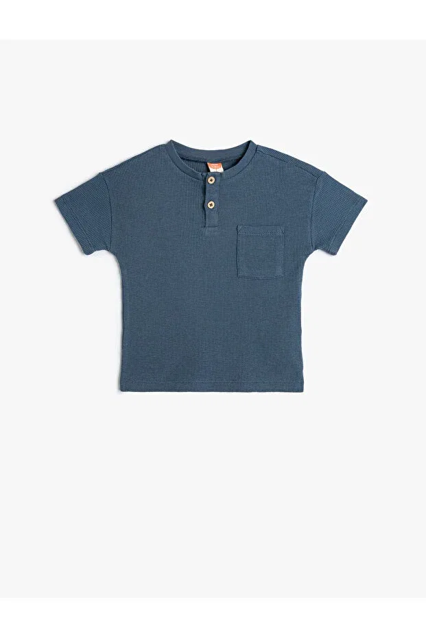 Детская футболка с коротким рукавом хлопковая Koton, Navy Blue