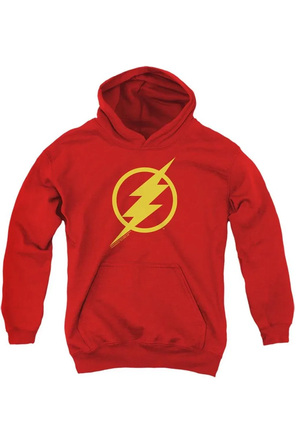 Детское худи с капюшоном Justice League Movie Flash Solid Color Gildan, красный
