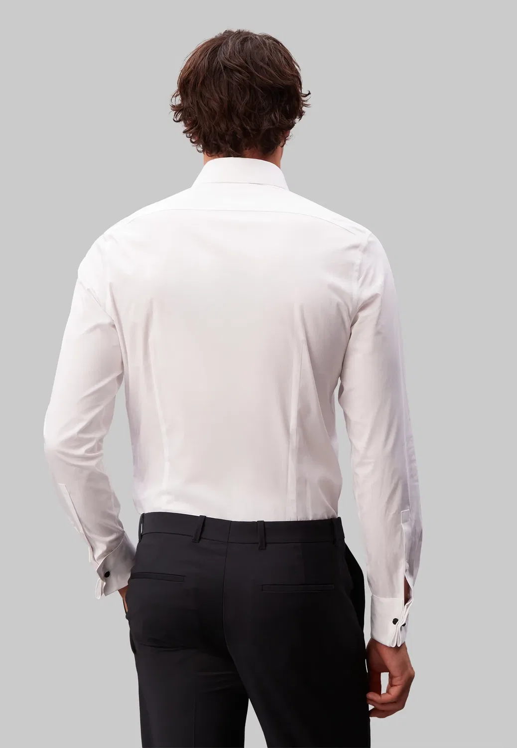 Узкая рубашка Calvin Klein, White — фото 3