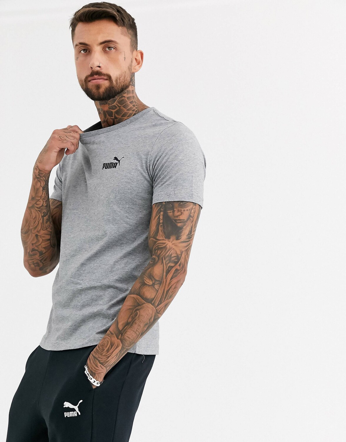 

Мужская футболка Puma Essentials Small, серый
