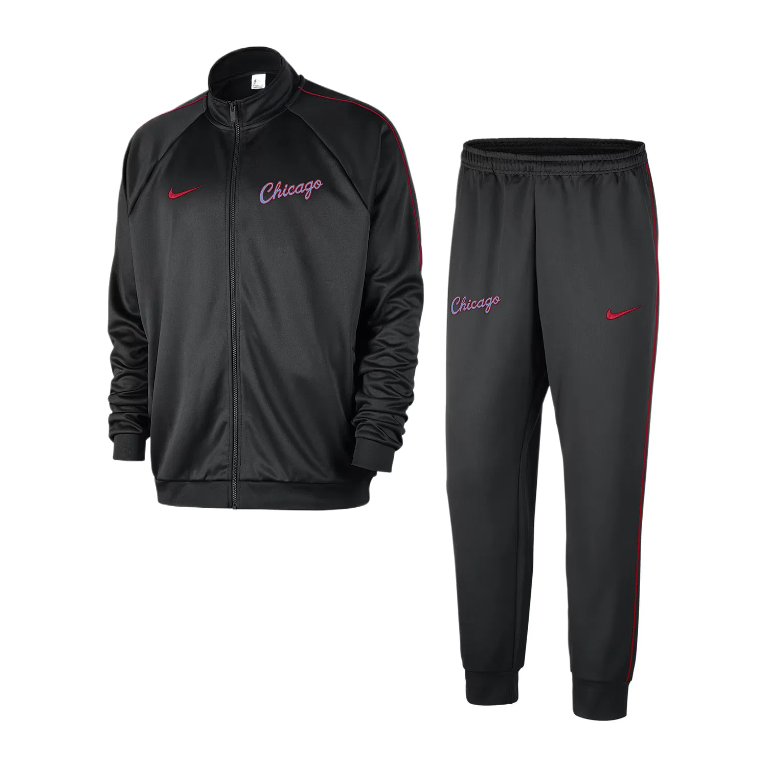 Мужской спортивный комплект City Edition Chicago Bulls Nike, Black/University Red
