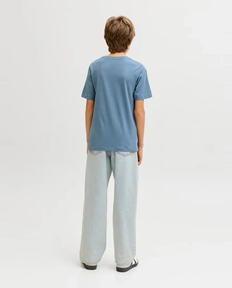 Детская футболка для мальчиков с коротким рукавом Jack & Jones, Azul — фото 2