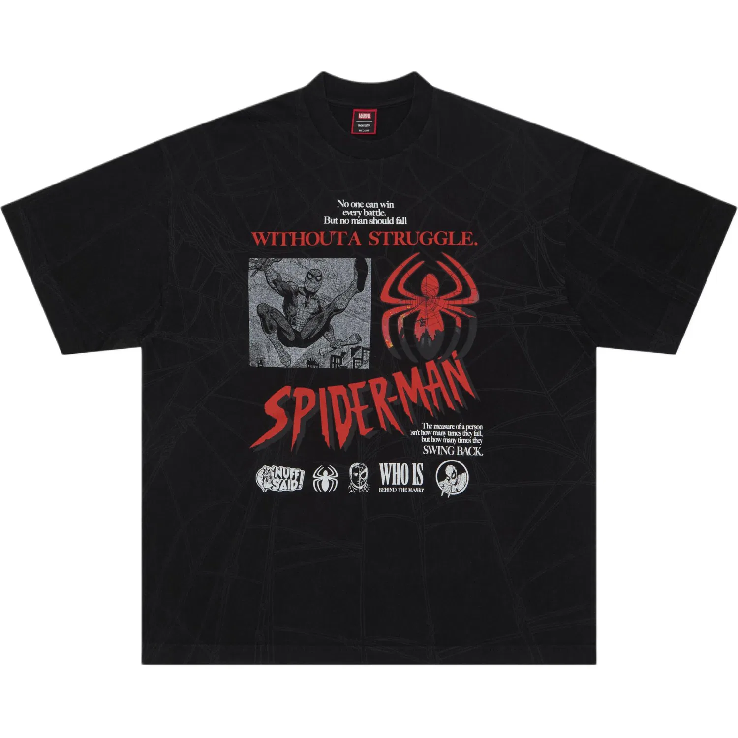 Детская футболка с принтом Spider Man Collaboration Collection UNDEFEATED, Red — фото 3