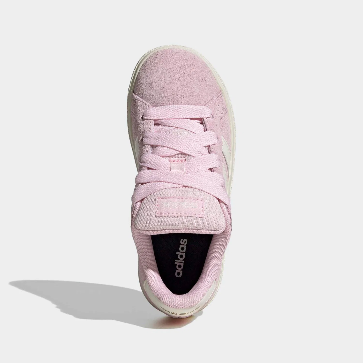 Детские кеды с дизайном в стиле Campus 00 Adidas Sportswear, Clear Pink/Off White — фото 4