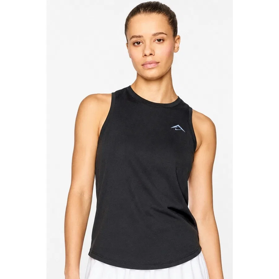 Женский топ-безрукавка для бега Nike Trail Dri-FIT Slim Fit, Черный