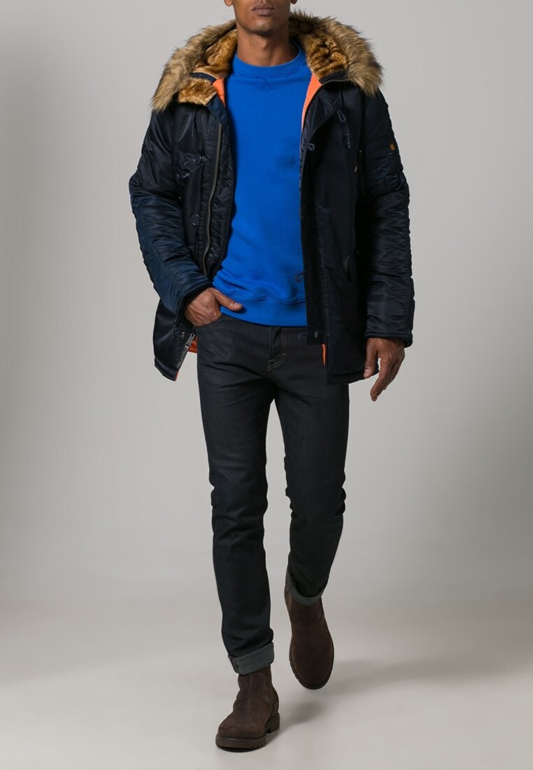 

Пальто зимнее Alpha Industries, синий