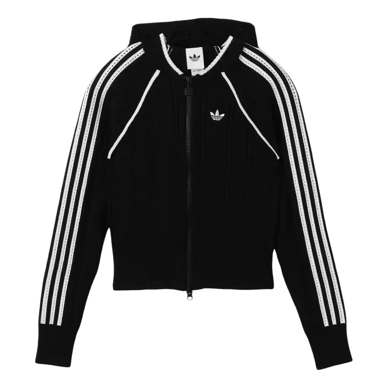 Женская футболка SST Track Top Asia SIzing 'Black Cloud White' adidas, Black/Cloud White