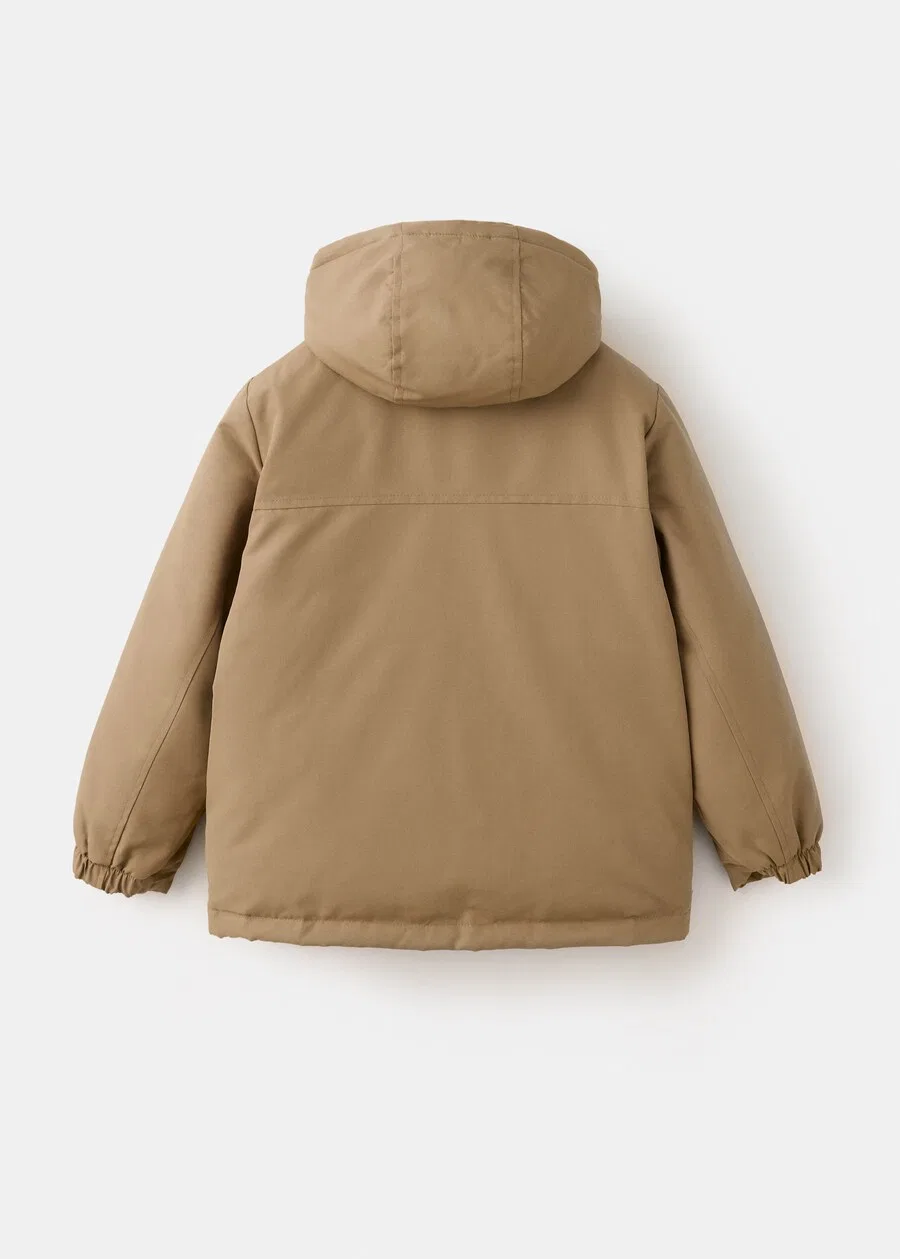 Детская зимняя куртка MANGO KIDS 'GUILLE' коричневого цвета — фото 2