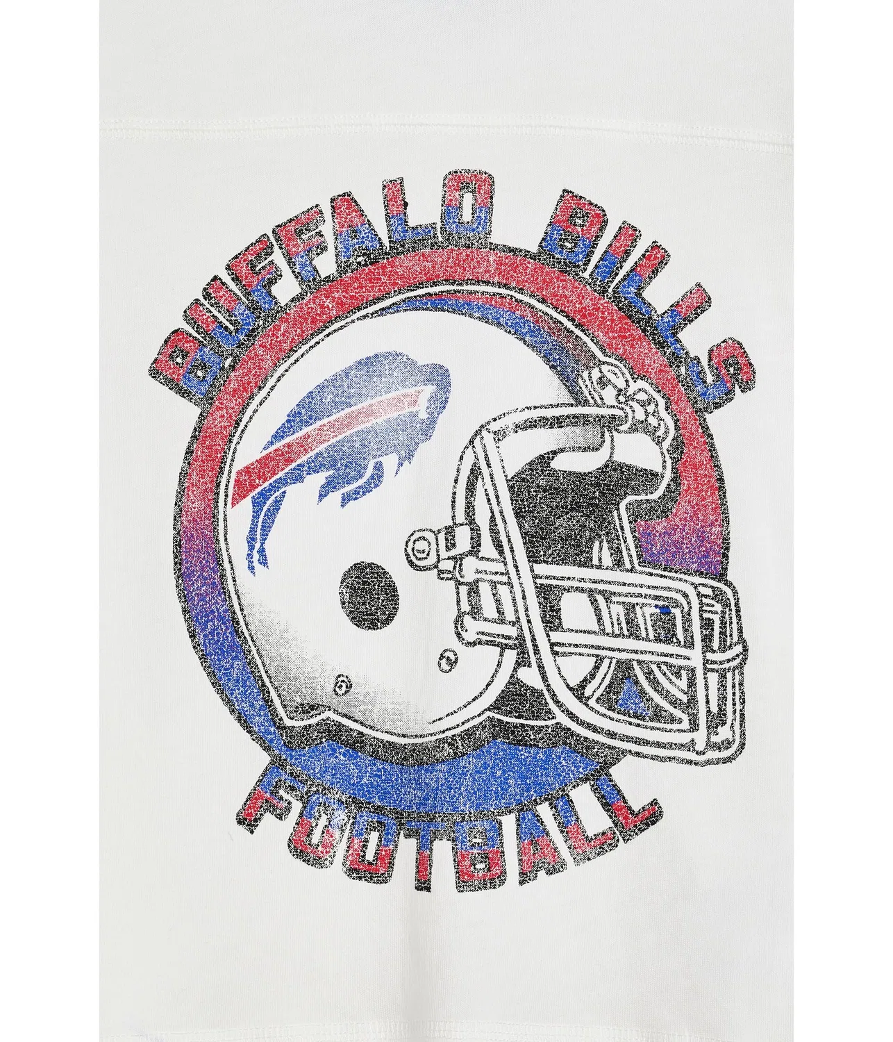 Футболка NFL Buffalo Bills в полоску с контрастной отделкой (для маленьких и больших детей) Junk Food Clothing Kids, Vintage White — фото 3