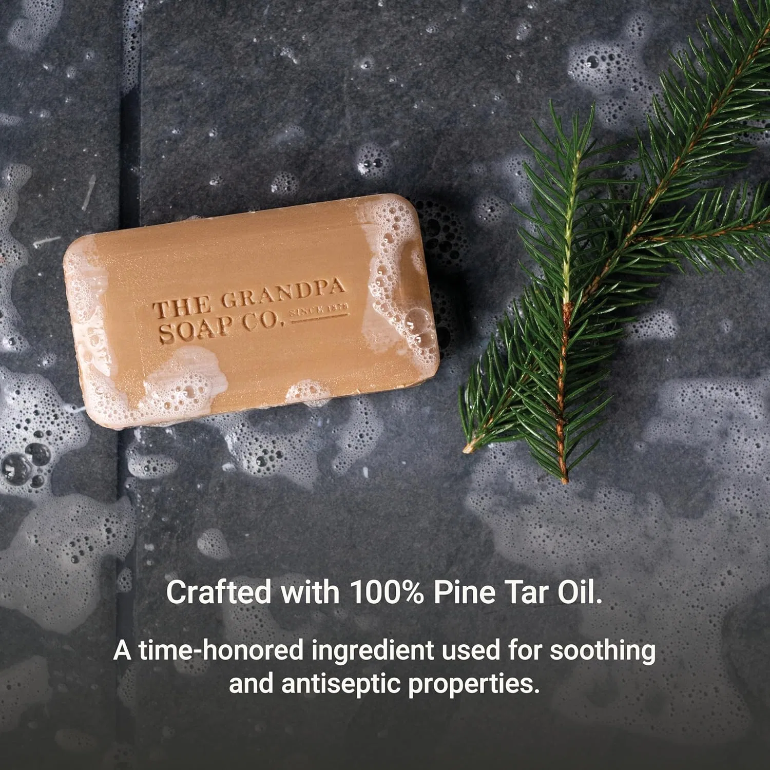 Мыло Pine Tar Soap, The Grandpa Soap Company, 92 г, Pine — фото 3