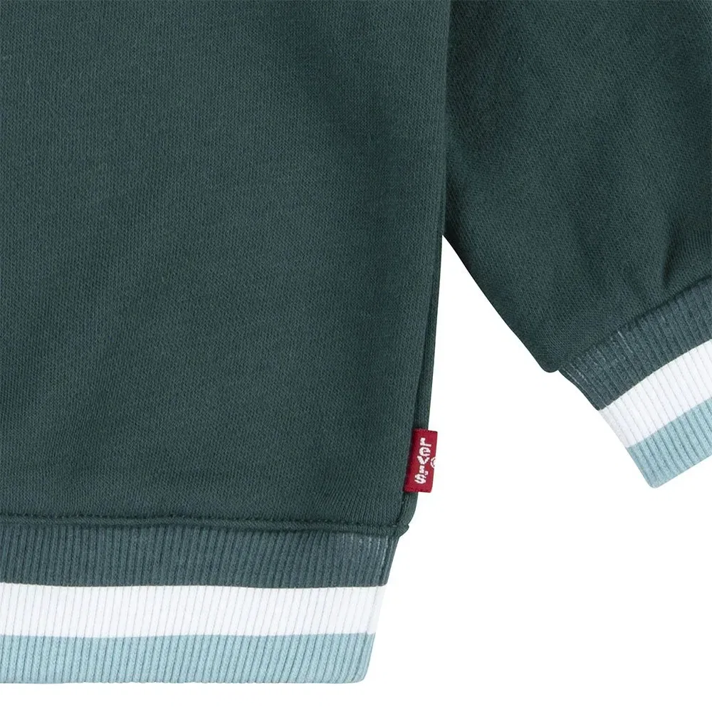 Детский свитшот с принтом Varsity Tipped Crew Levi's, Green — фото 4