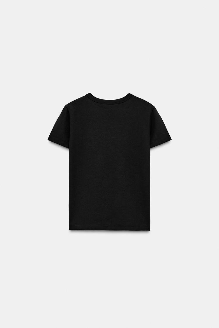 Футболка Zara Interlock Short Sleeve, черный — фото 2