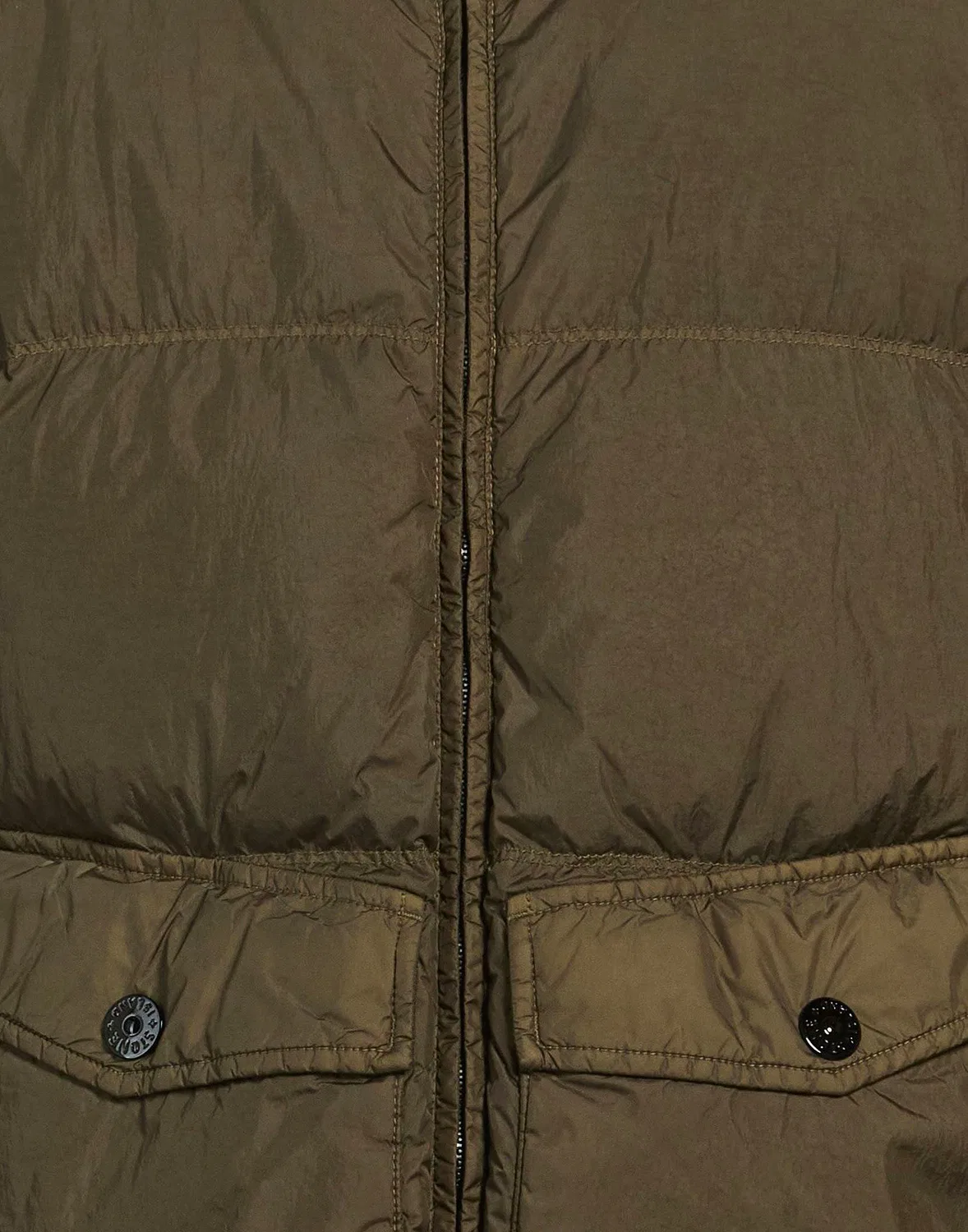 Мужская пуховая куртка с капюшоном Stone Island, темно-зеленый — фото 4