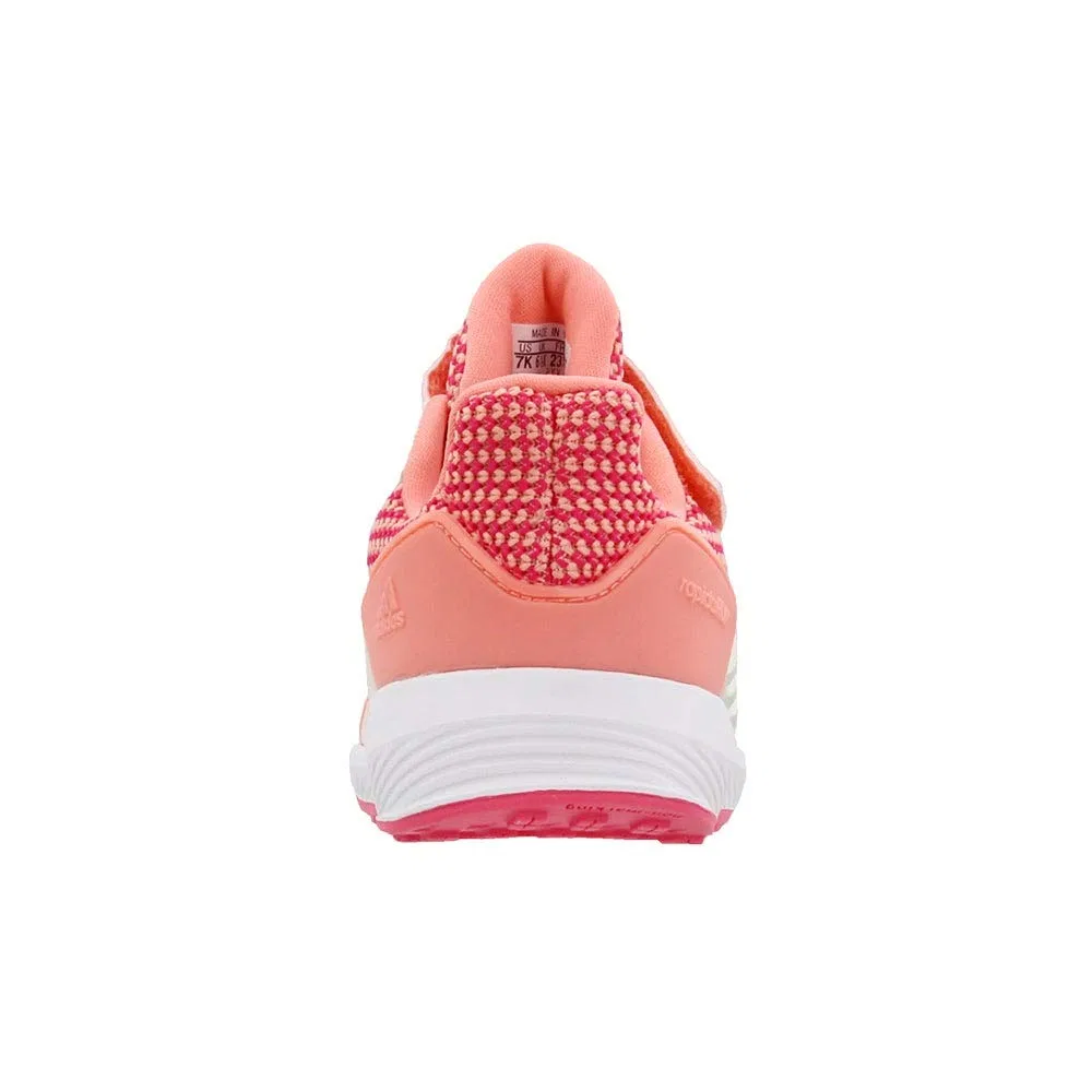 Детские кроссовки для девочек с принтом Rapidarun El Adidas, Real Pink White Coral Chalk — фото 3