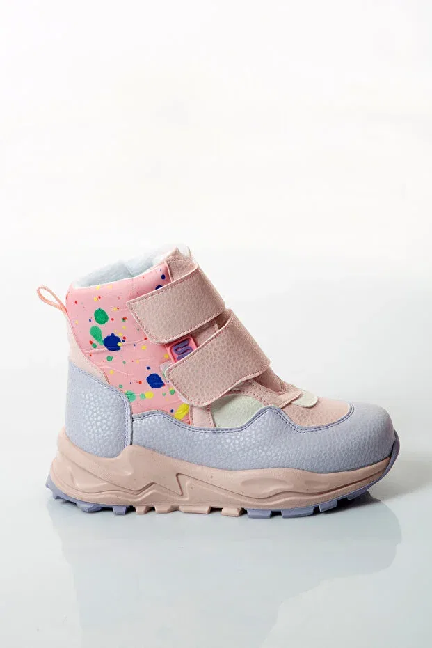 Детские ботинки для девочек с принтом 123c 210 Shoes Time, Pink