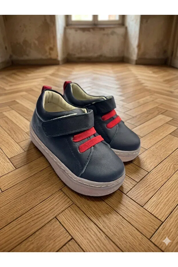 Детские туфли для мальчиков кожаные ортопедические Nuh Kids, Black