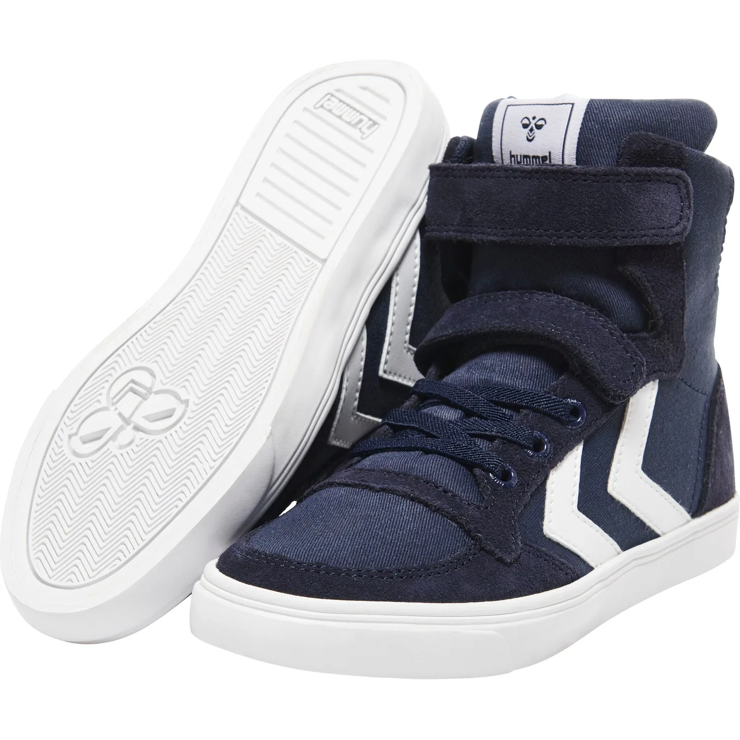 Детские кроссовки на липучках и шнурках hummel, Blue