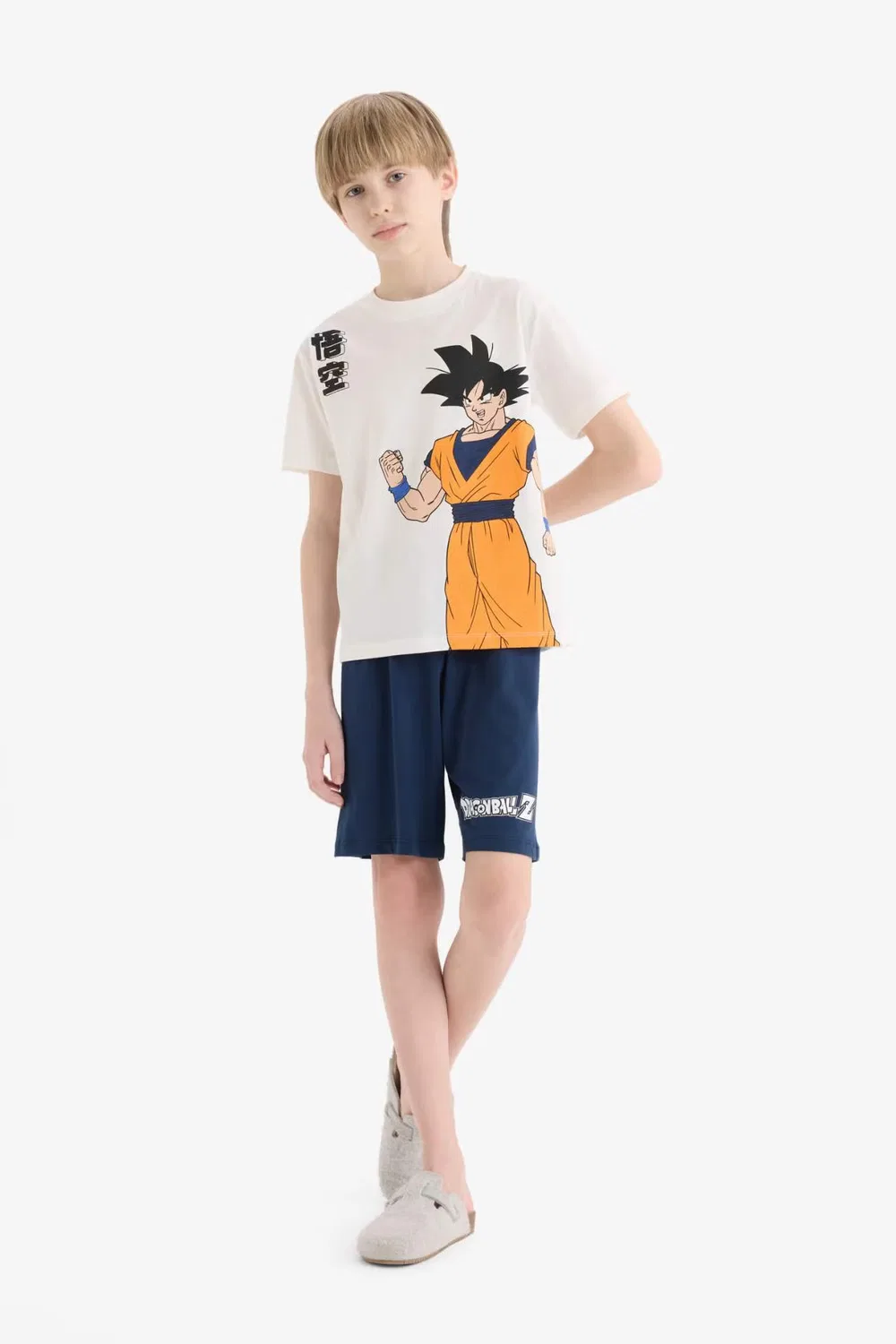 Комплект пижам из 2 предметов с принтом Dragon Ball Defacto, белый — фото 2