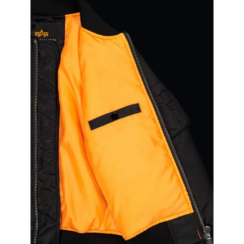 Детская куртка-бомбер Alpha industries MA-1 K, Black — фото 4