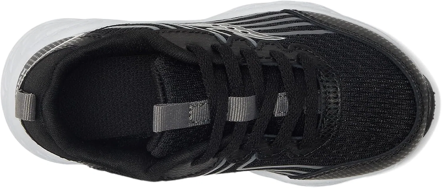 Детские кроссовки для мальчиков Wind 3.0 Saucony, Black/White — фото 2