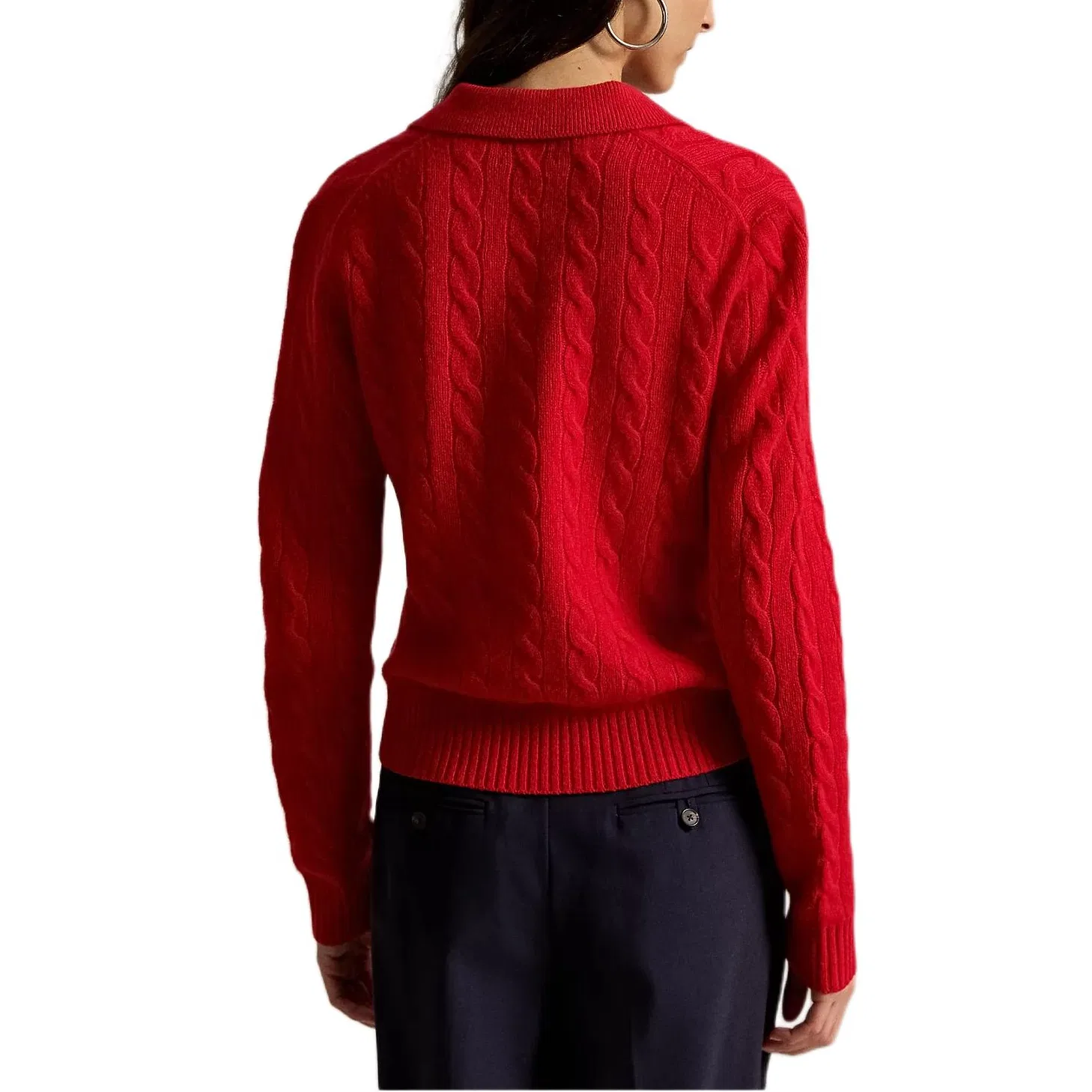 Женское поло с воротником Polo Ralph Lauren, Red — фото 4