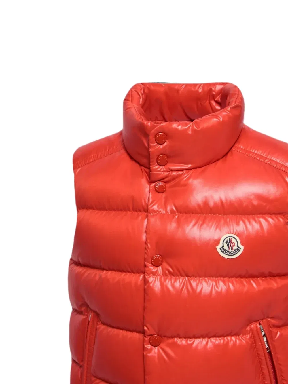 Стеганый жилет Tib Moncler Enfant, оранжевый — фото 3