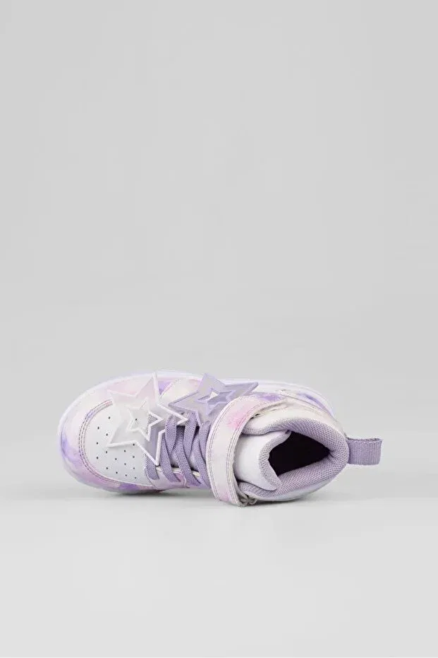 Детские ботинки для девочек с подсветкой Vicco, Lilac — фото 3