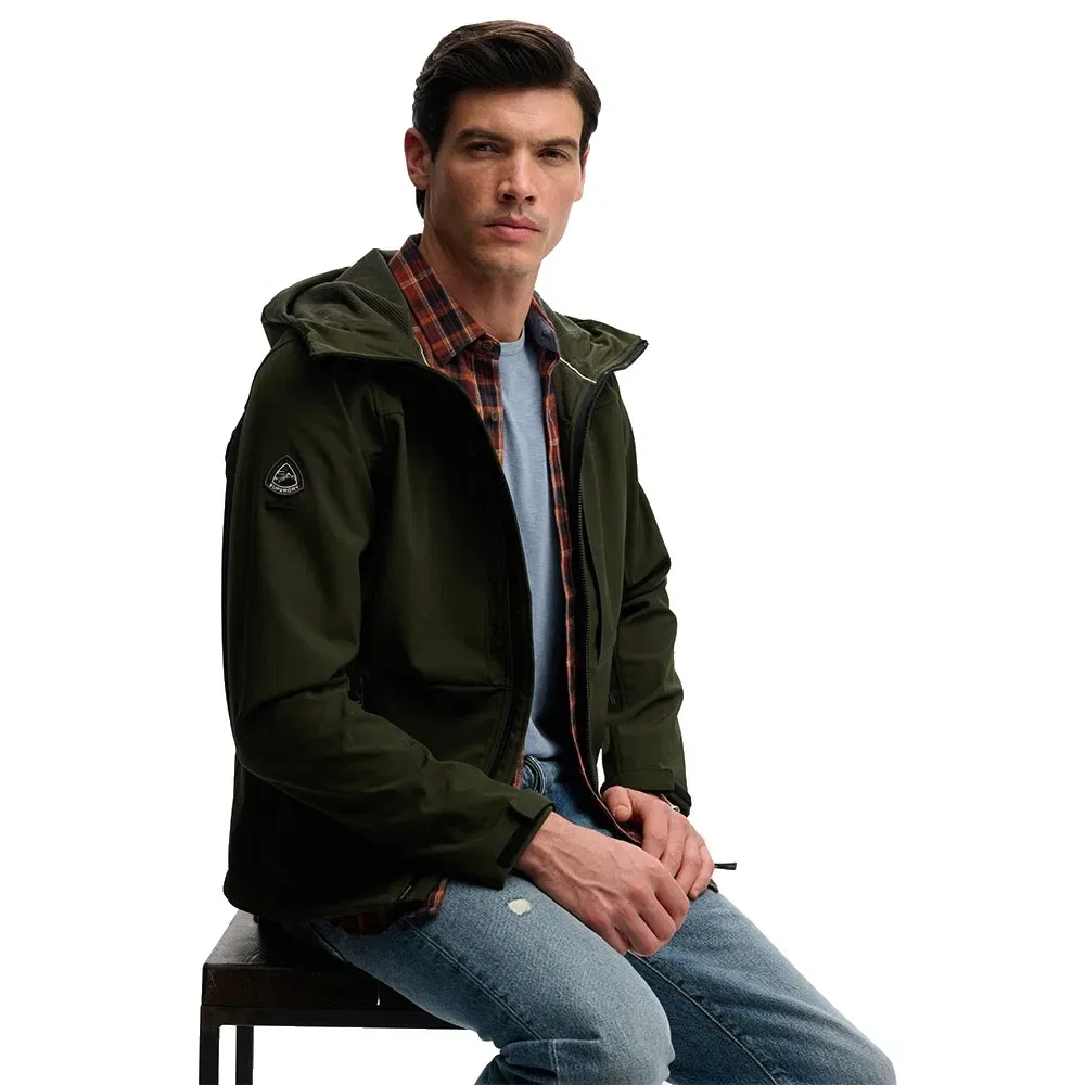 Куртка Softshell Trekker Superdry, зеленый — фото 4