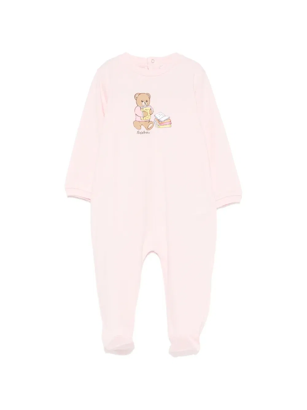 Пижама с графическим принтом Moschino Kids, розовый