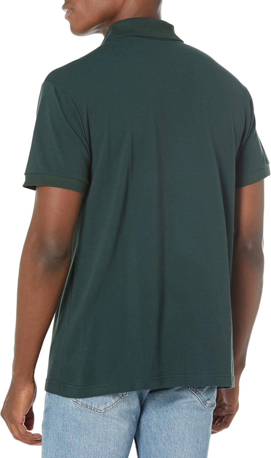 Lacoste мужская спортивная классическая хлопковая поло для гольфа, Forest Green — фото 2