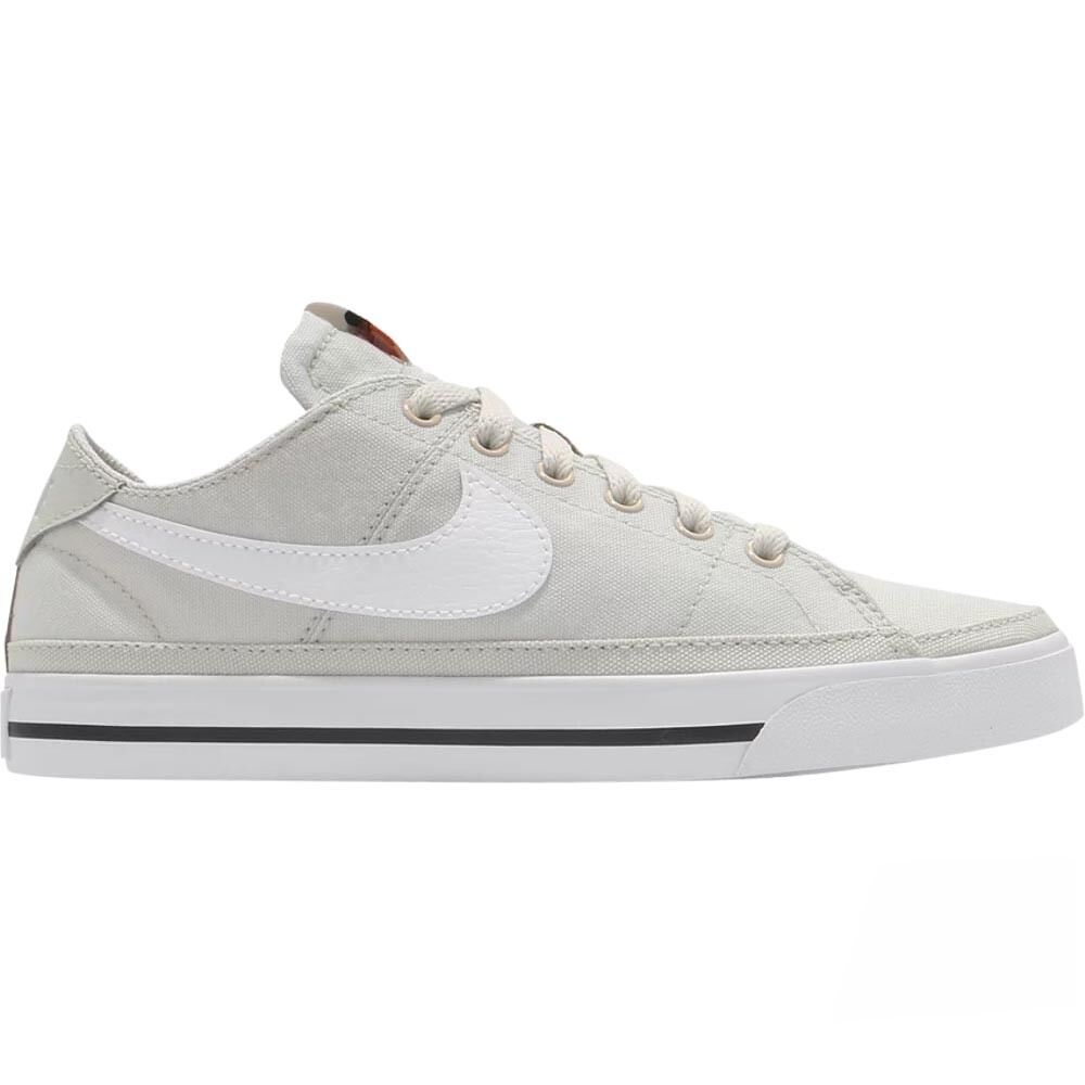 Кроссовки Nike Wmns Court Legacy Canvas Black White, светло-серый/белый