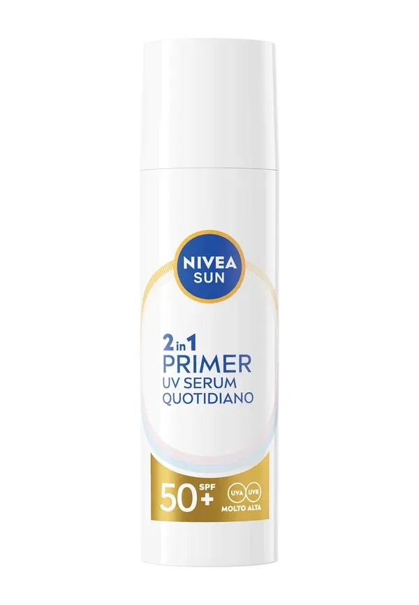 Сыворотка с SPF 50+ 2in1 Primer UV Serum Daily Nivea, transparent 30 мл, прозрачный