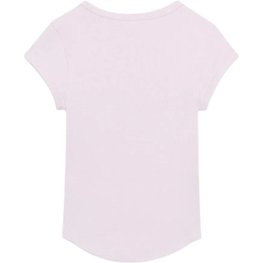 Женская футболка с круглым вырезом Light Purple ZARA — фото 3