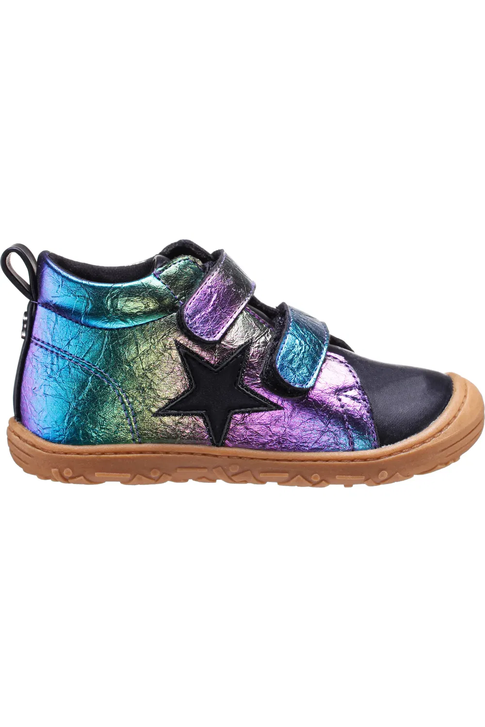 Детские кроссовки высокие с блестками Glitter High Top Nina, Multi Crinkle Metallic — фото 3