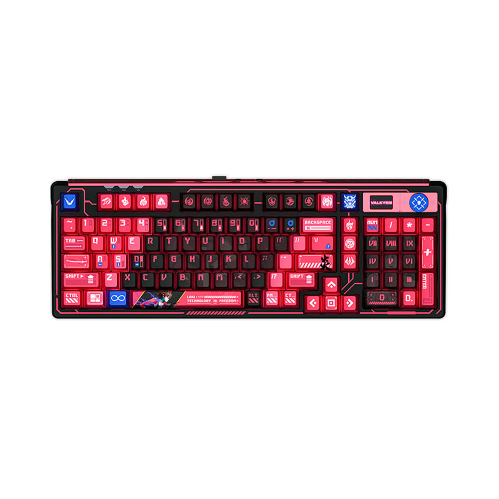 

Игровая беспроводная клавиатура Valkyrie VK99, Loki, чёрный, английская раскладка