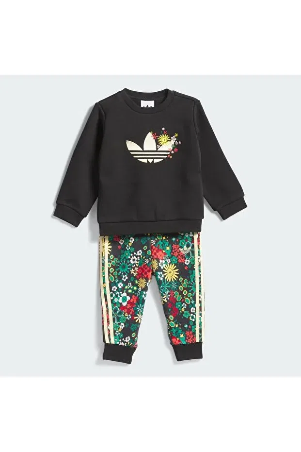 Детский спортивный комплект для девочек с принтом Originals x Liberty London Adidas, Black