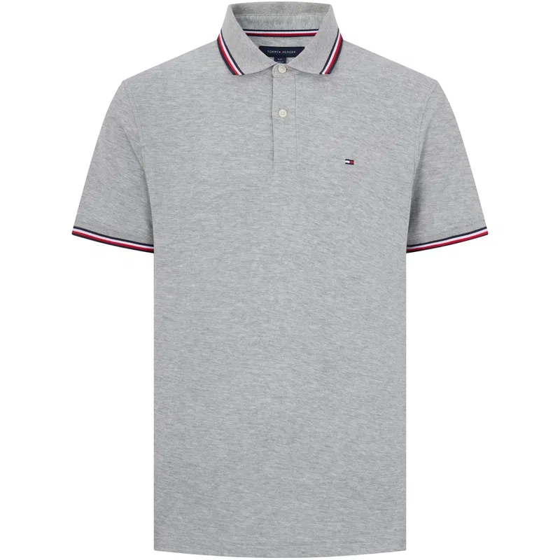Поло мужское Mist Sky Gray, Tommy Hilfiger, Dusty Sky Gray — фото 3