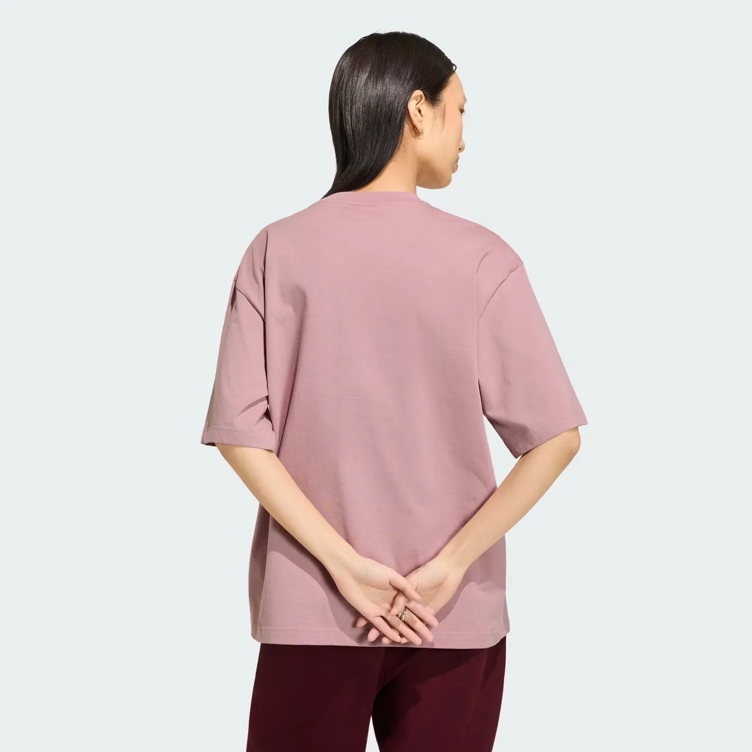 Женская футболка оверсайз Essentials Boyfriend Tee Adidas Originals, Magic Mauve — фото 3