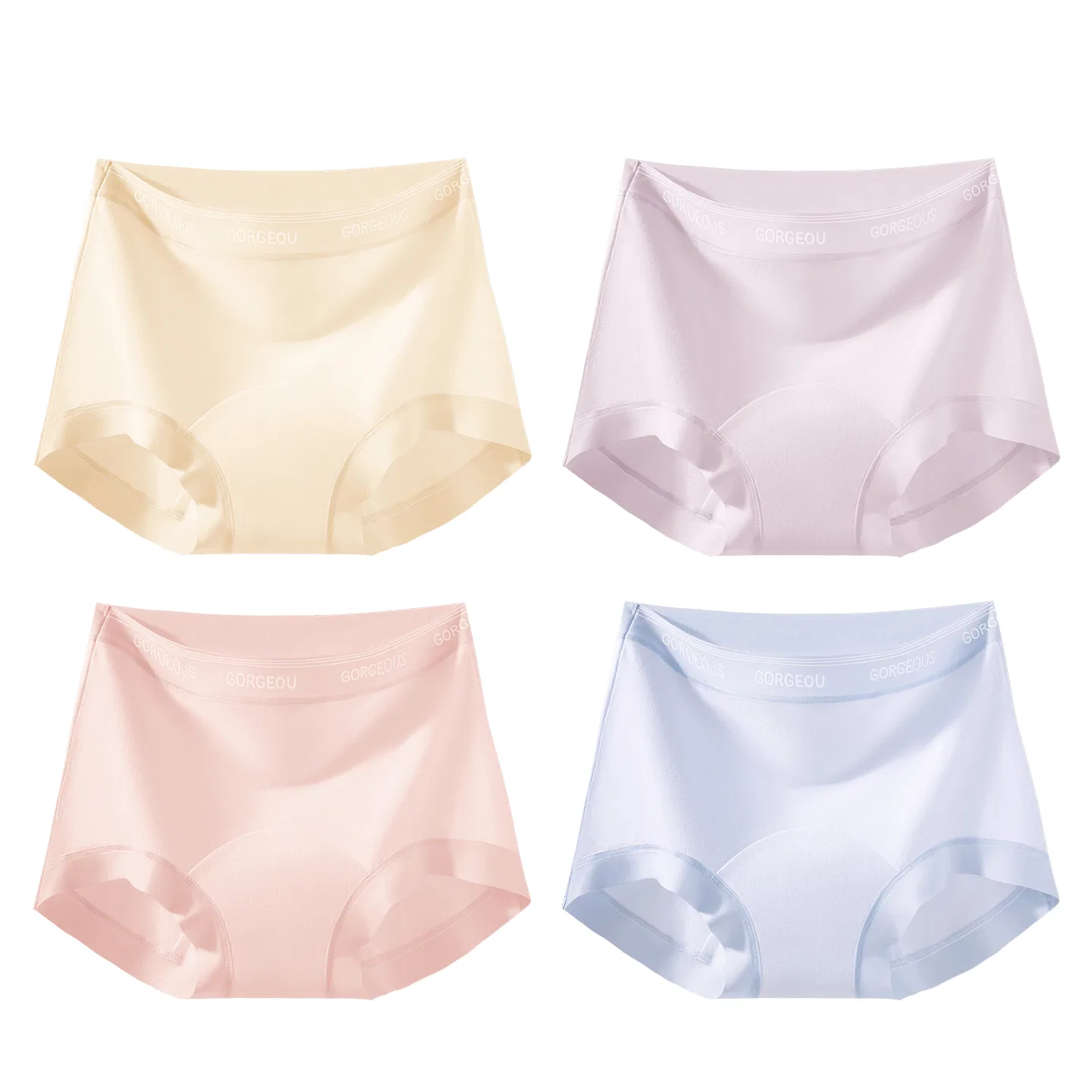 Детские боксеры для девочек хлопковые Red Bean, Yellow+Purple+Peach Pink+Blue