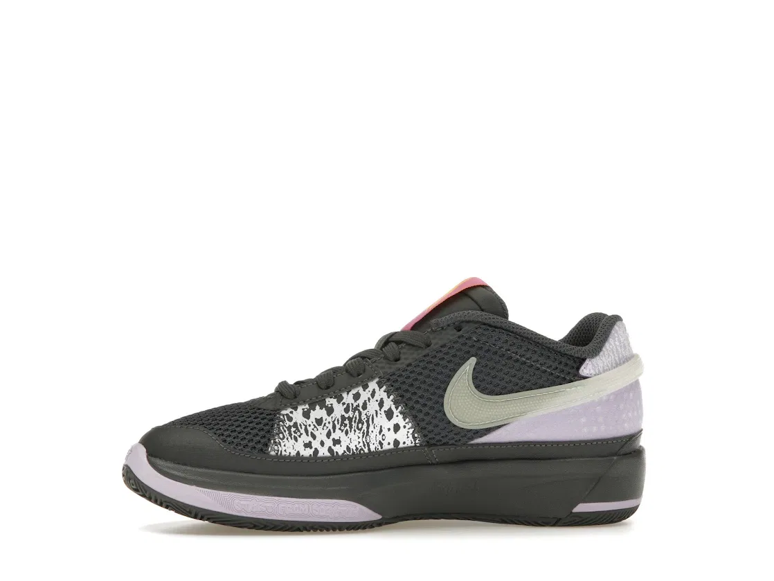 Детские кроссовки для баскетбола Nike Ja 1, Iron Grey/Glow/Lilac Bloom/Light Photo Blue — фото 3
