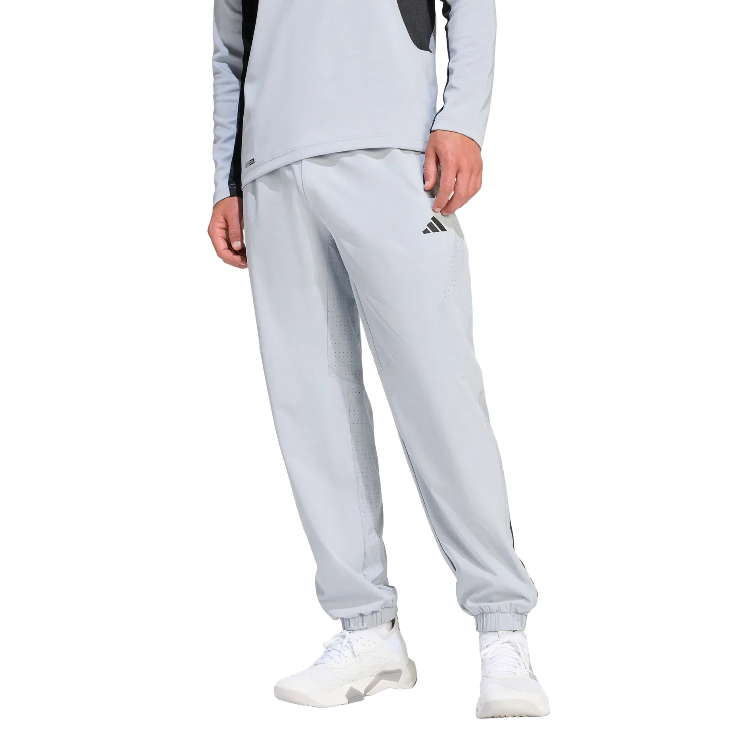 Мужские спортивные тренировочные штаны Adidas, серый — фото 2